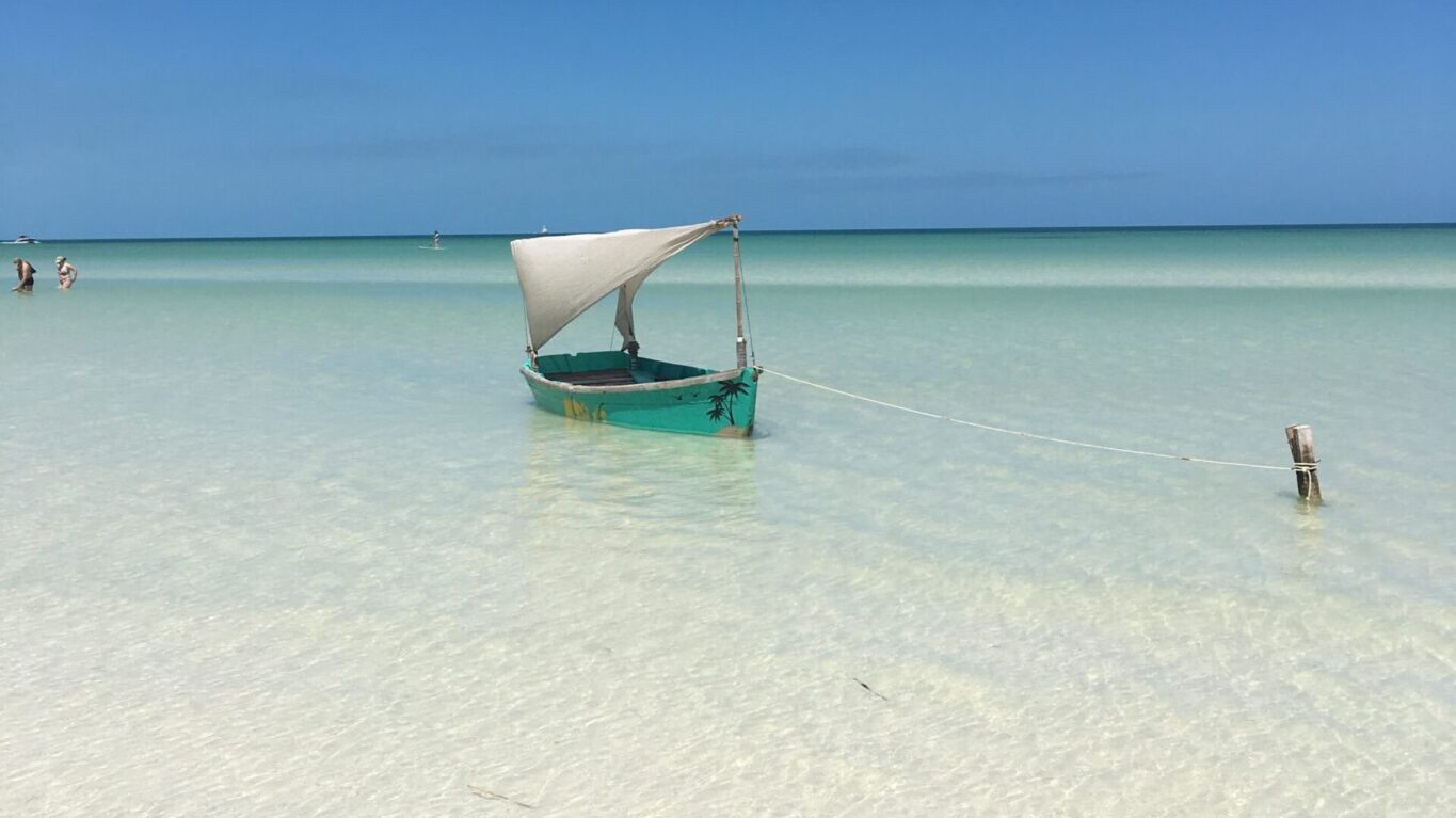 This picture shows the island of passion in Holbox